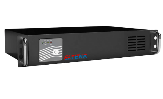 Источник бесперебойного питания Eltena EN-I2-1000RM, стоечный, 2U, линейно-интерактивный, 1000Ва/700Вт