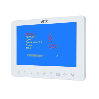 AT-I-M710C/T White Аналоговый видеодомофон ATIX AT-I-M710C/T White Аналоговый видеодомофон ATIX